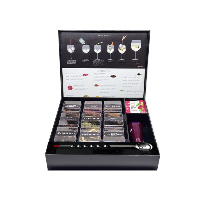 Kit Gin Premium M: 9 especiarias + Dosador + Colher Bailarina