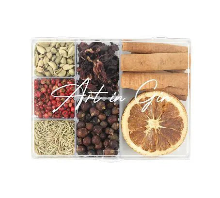 Kit Taça Térmica a Vácuo para Gin + Mini Box + Dosador Roxo