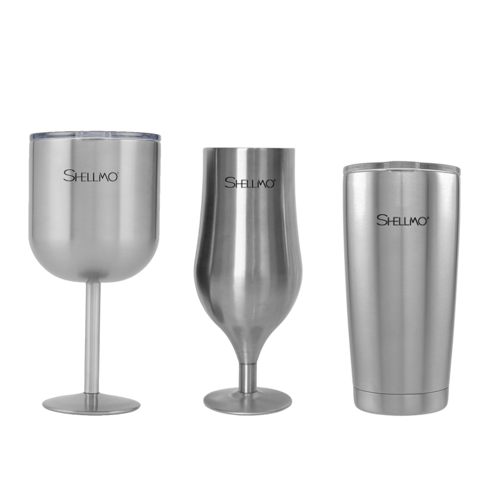 Kit Taça para Gin + Taça para cerveja + Copo Térmico a Vácuo