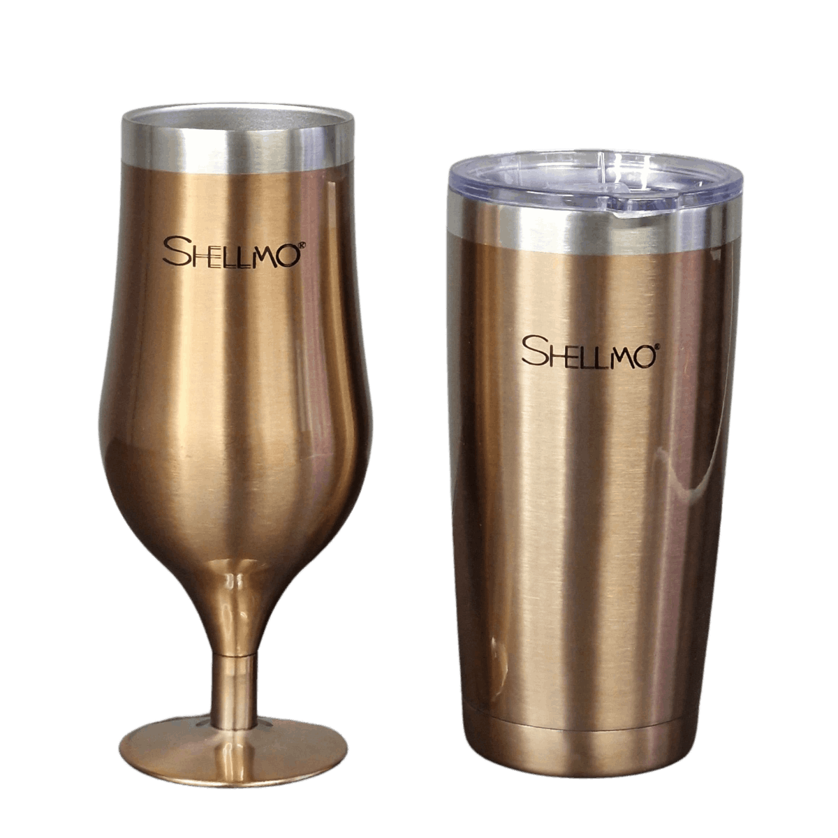 Kit Taças Térmica para Cerveja + Copo Térmico a Vácuo