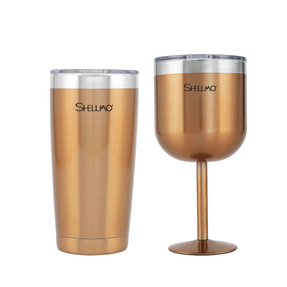 Kit Taça para Gin + Copo Térmico a Vácuo