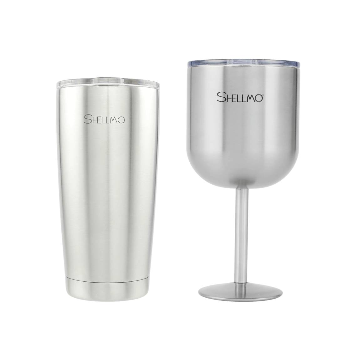 Kit Taça para Gin + Copo Térmico a Vácuo